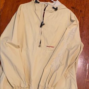 Tommy Hilfiger beige hooded pullover jacket